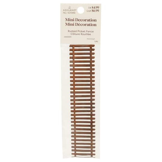 Mini Rusted Picket Fence by Ashland®